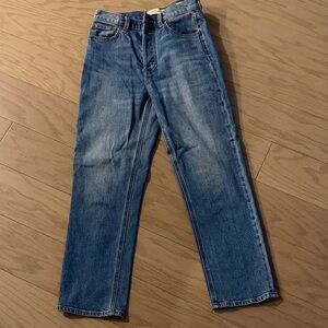 Denim Forum Straight Leg Blue Jeans